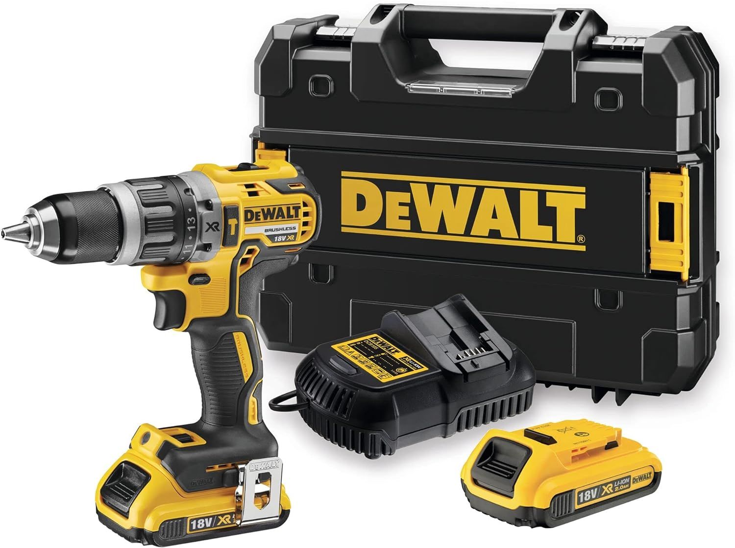 Dewalt DCD796D2-QW Çift Akülü Kömürsüz Profesyonel Darbeli Matkap,18Volt 2.0Ah Li-Ion