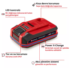 Einhell 18V 4,0 Ah SEALED PXC Plus, Akü - 4511627