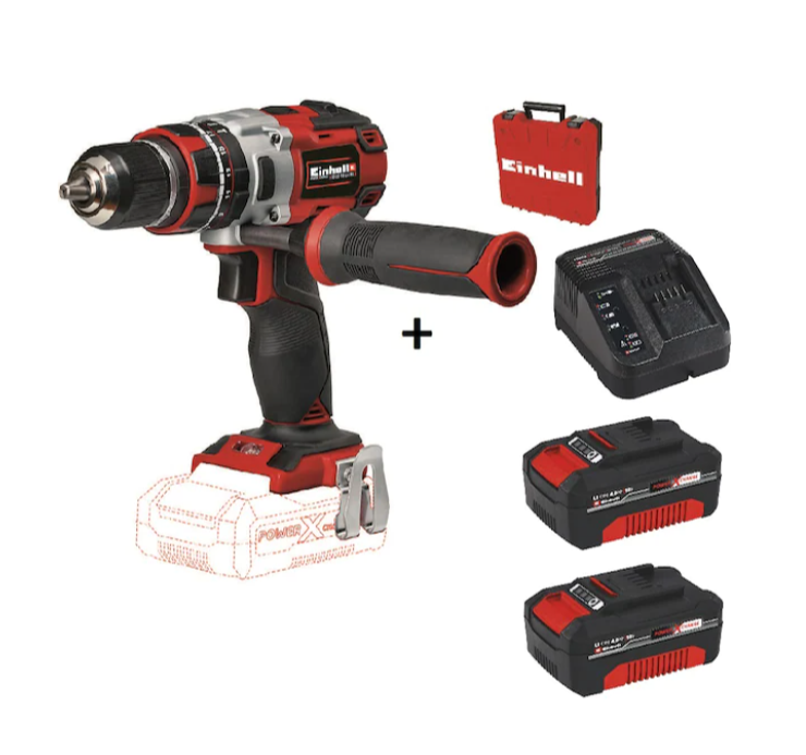 Einhell TE-CD 18 Li-i BL Akülü Darbeli Matkap Vidalama + 2 x 4.0 Ah Starter Kit + Çanta