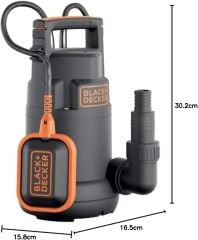 Black+Decker BXUP250PCE Temiz Su Dalgıç Pompa 250W