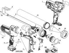 Dewalt DCE580D1 18V 2.0 AH LI-ION Silikon Tabancası