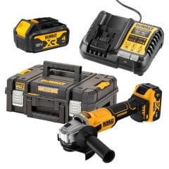 Dewalt DCG407M2T 18V XR 125MM Çift Akülü Kömürsüz Avuç Taşlama 2X4Ah
