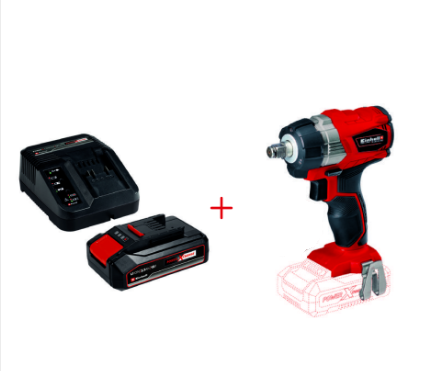 Einhell TE-CW 18Li BL Kömürsüz Akülü Darbeli Somun Sıkma ve 2,5 Ah Starter Kit