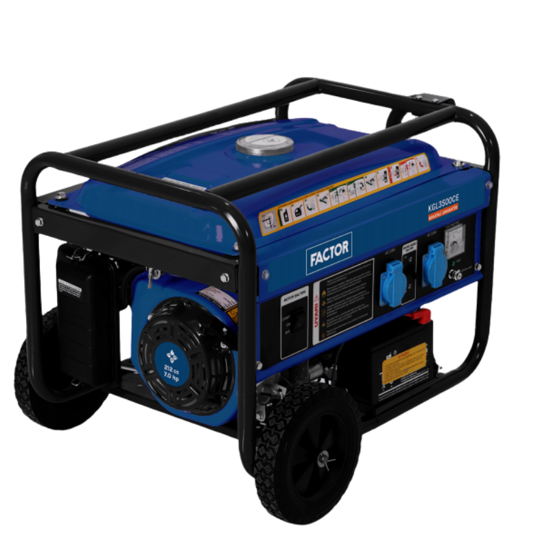 Factor KGL3500CE Benzinli 3,5 kWA İpli-Marşlı Jeneratör