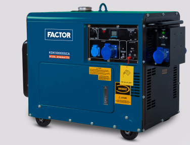 Factor KDK10000SCA Otomatik Dizel Jeneratör 9.4kVA