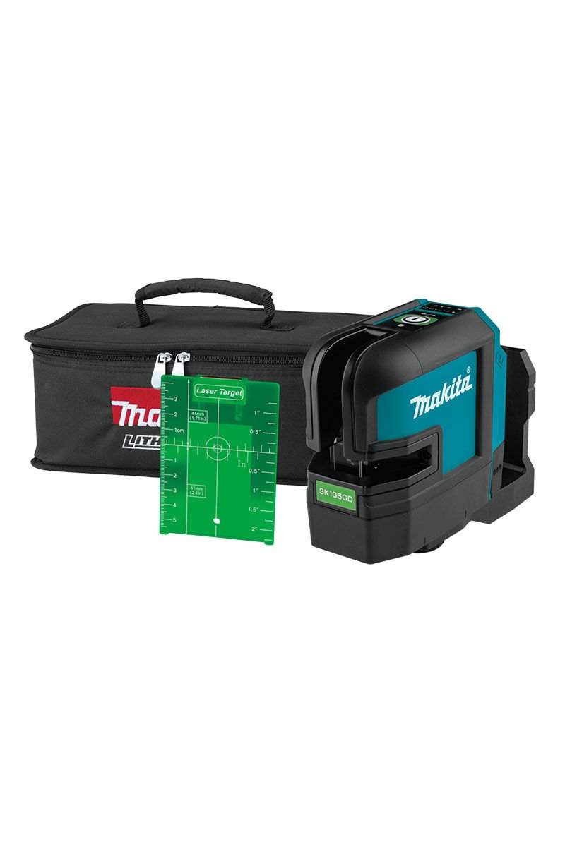 Makita SK105GDZ Akülü 4 Nokta Yeşil Çapraz Çizgi Lazeri