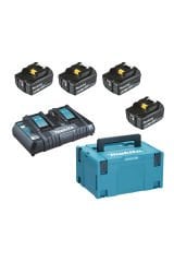 Makita MKP3PG184 Yedek Akülü ve Şarj Üniteli Lastik Pompası Seti 4ADET 6AH Akülü
