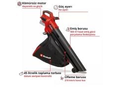 Einhell VENTURRO 18/210 - Solo Akülü Yaprak Toplama ve Üfleme - 3433625