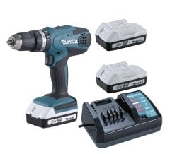 Makita HP457DWE3 18 V / 1.5 Ah 3 Akülü Lityum Darbeli Matkap