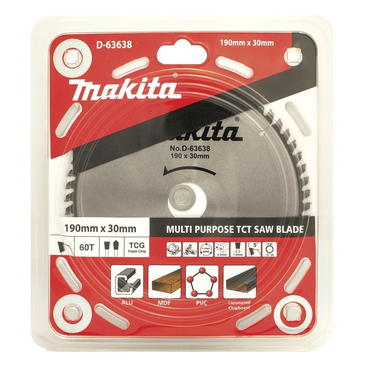 MAKİTA D-63638 MULTİ 190mm 60DİŞ TESTERE