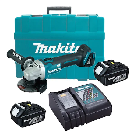 Makita DGA454RFE 18V 3AH Li-ion Akülü Avuç Taşlama 115 mm