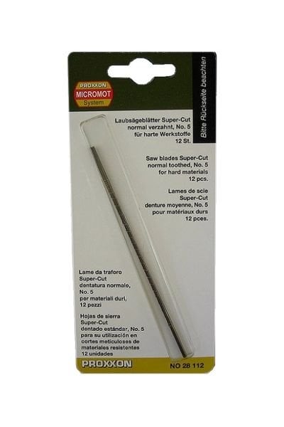 Proxxon 28112 (Standart) 28113 (Hassas) 28114 (Çok İnce) - 28116 28117 28118 (Hassas) Dişli On İkili Kıl Testere