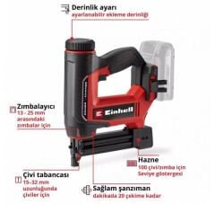 Einhell TE-CN 18/32 Li Akülü Zımba/Çivi Çakma Makinesi Akü Hariç 4257800