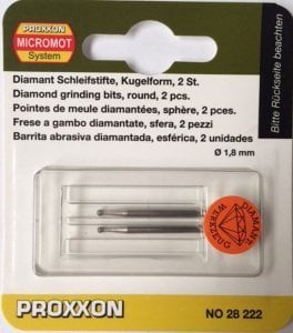 Proxxon 28222 Elmas Taşlama Uç Seti 1,8 mm 2'li