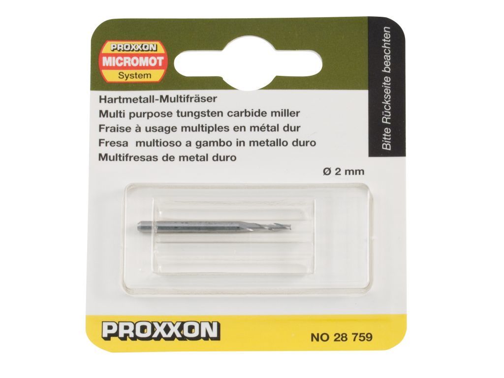 PROXXON 28759 Silindir ve Konik Biçimli Tungsten Freze Uç 2 mm