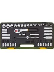 Proxxon 23282 3/8’’ Cırcır Kollu 47 Parçalı Lokma ve Bits Takımı