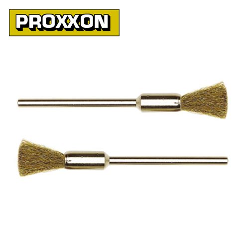 Proxxon 28961 Pimli Sarı Tel Fırça Seti 2'li 8 mm