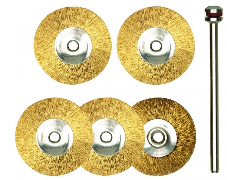 Proxxon 28962 Daire Tel Fırça Seti 22 mm 5 Adet
