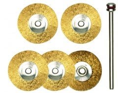 Proxxon 28962 Daire Tel Fırça Seti 22 mm 5 Adet