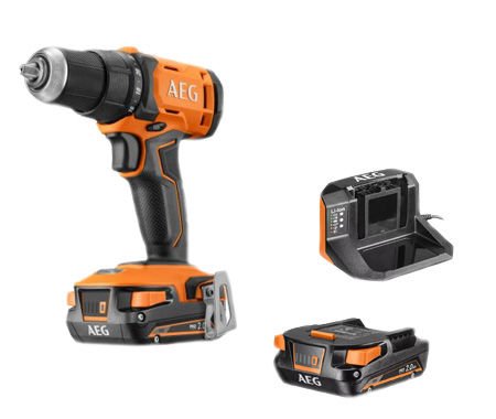 Aeg BS18G4 18V 2Ah Çift Akülü Vidalama Makinesi