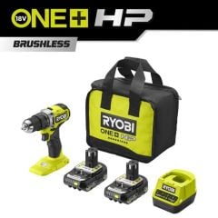 Ryobi RPD18C-220S 18V 2Ah Kömürsüz Çift Akülü Vidalama Matkap