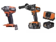 Aeg BSB18C3BL-502C + BSS18C3B3 2 Li 2x5Ah Akülü Vidalama Seti